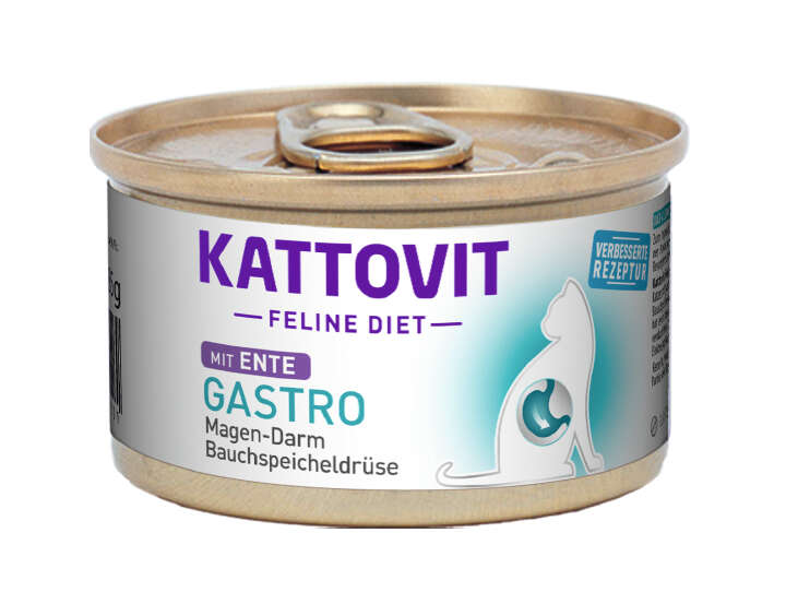 KATTOVIT Katzen-Nassfutter Feline Diet Gastro mit Ente